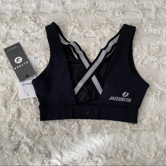 Glyder Black Incline Sports Bra Jazzercise XS NWT - Picture 5 of 5